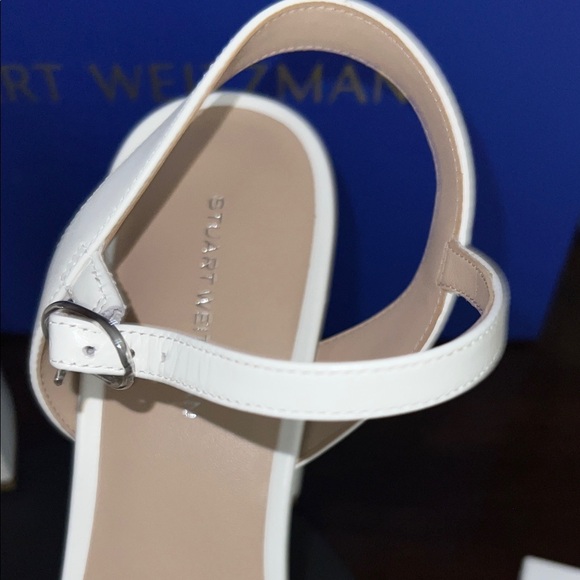 Stuart Weitzman White Platform Sandals - Picture 7 of 9